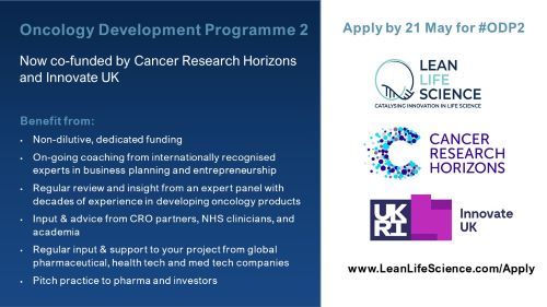 Lean Life Science receive Innovate UK funding  to deliver new oncology accelerator