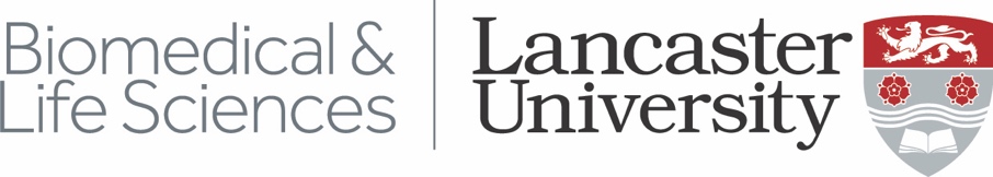 Host a summer intern with Lancaster University Biomedical and Life Sciences