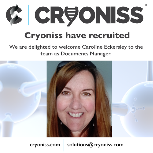 Cryoniss recruits Caroline Eckersley as Documents Manager