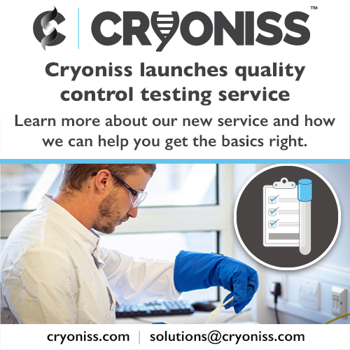 Cryoniss launches its quality control testing service