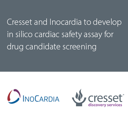 Cresset and InoCardia to develop in silico cardiac safety assay for drug candidate screening