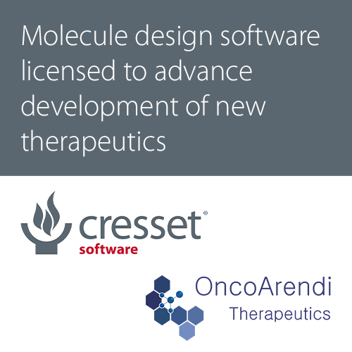 OncoArendi licenses Cresset molecule design software to advance the development of new therapeutics