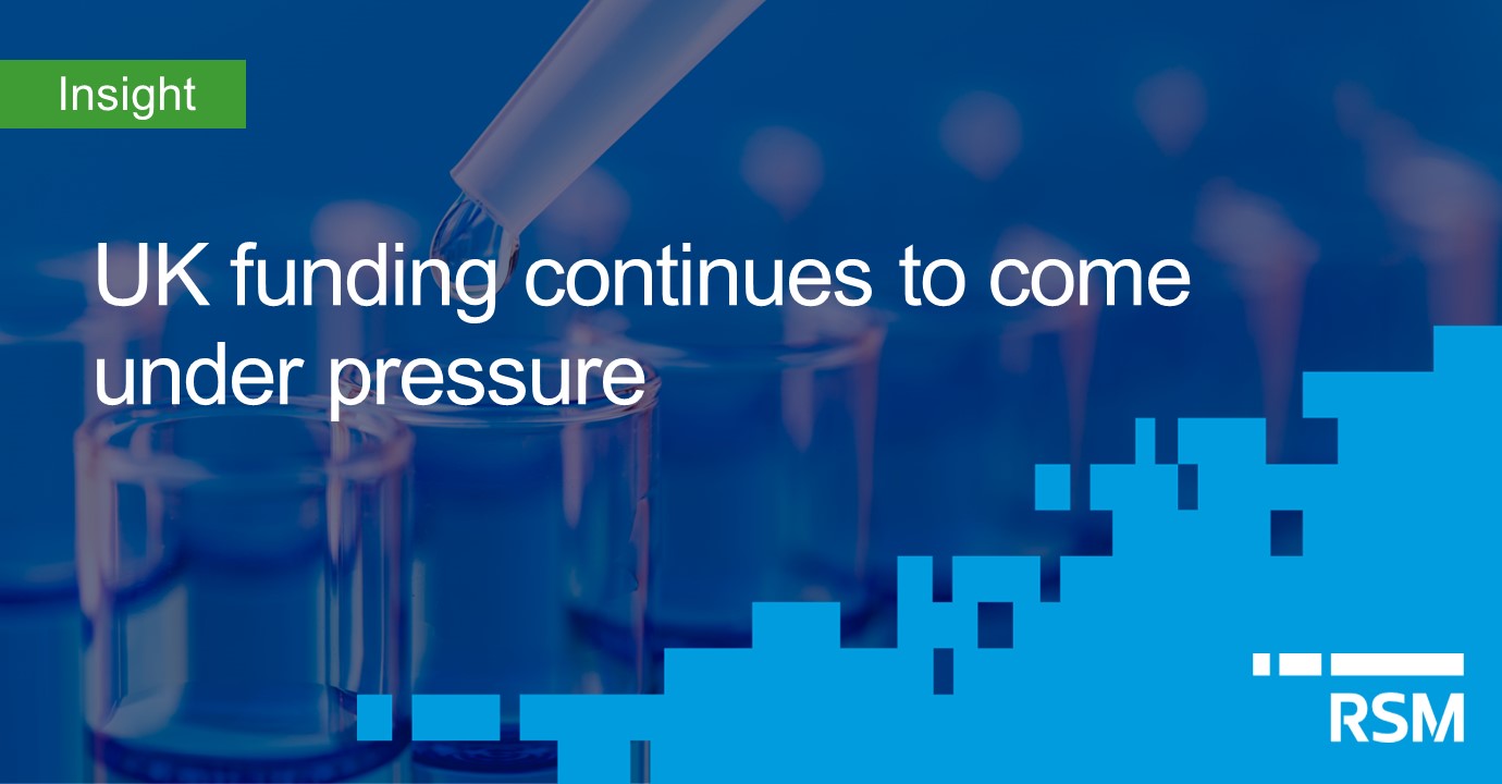 Life Sciences: UK funding continues to come under pressure