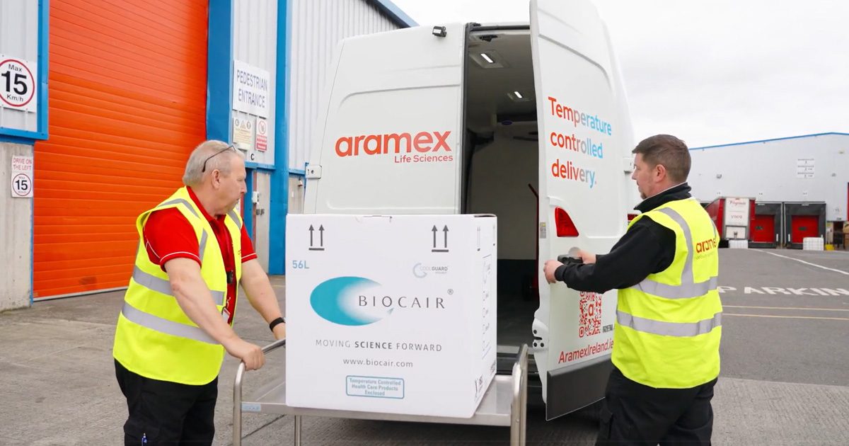 Biocair and Aramex collaborate to revolutionise life science logistics in Ireland