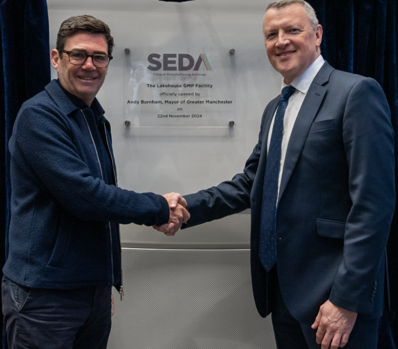 Andy Burnham Opens Seda’s State-of-the-Art GMP Facility