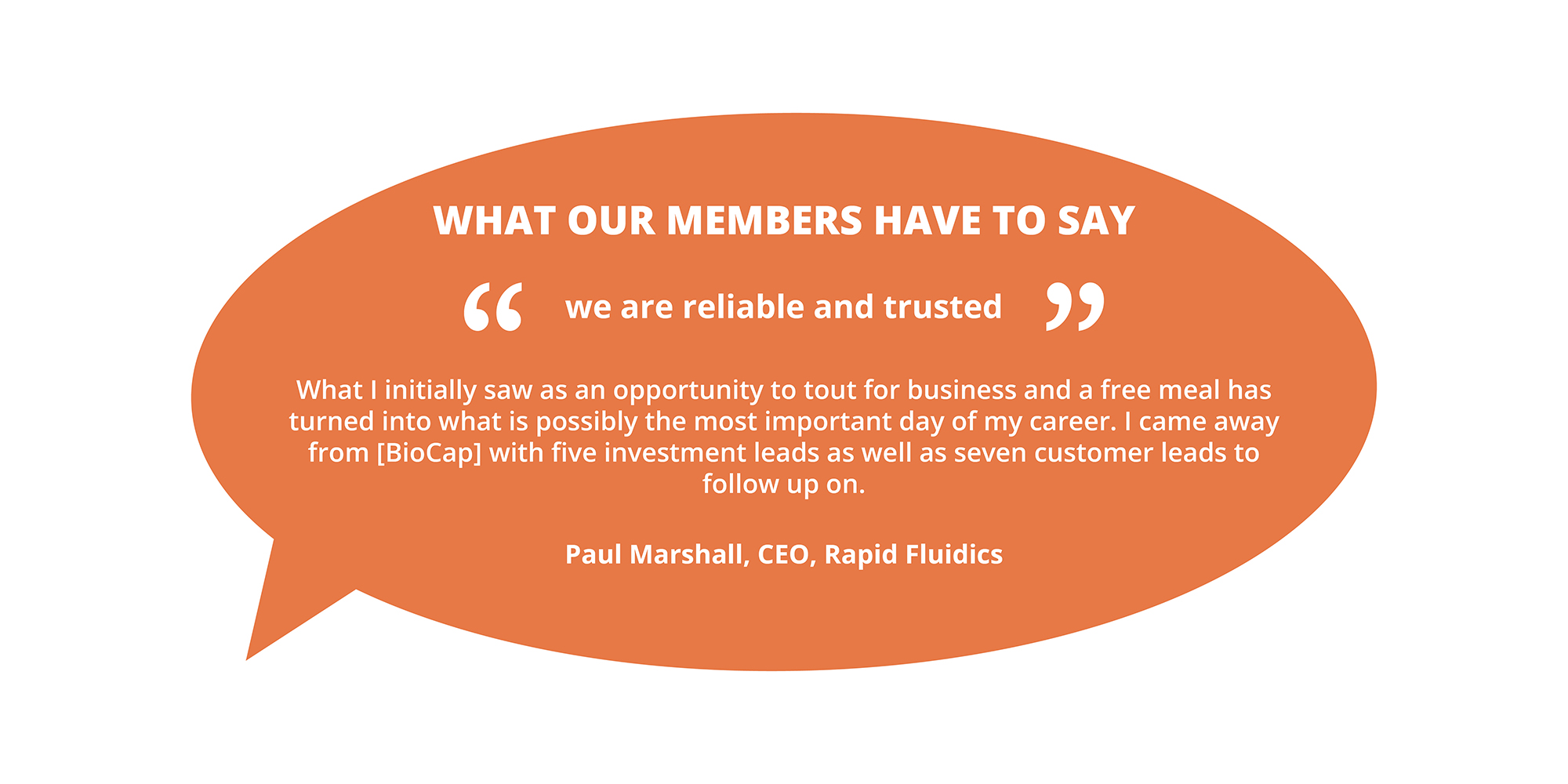 Rapid Fluidics Testimonial
